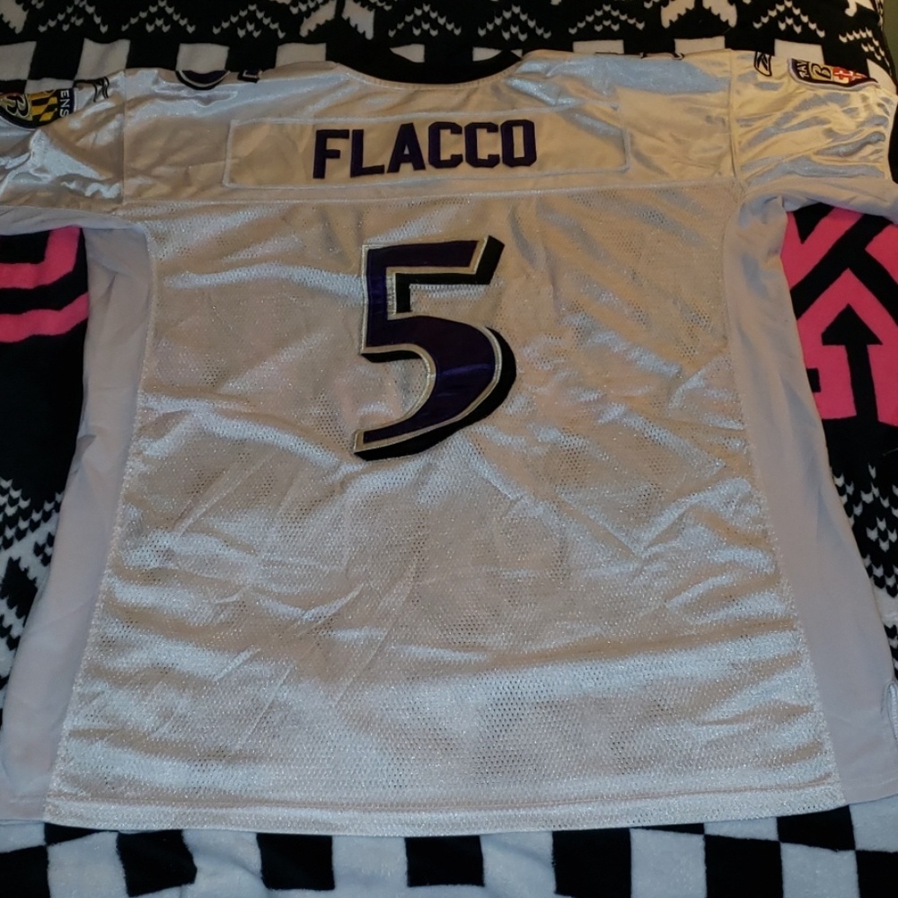 Baltimore Ravens Flacco #5 Auth Jersey